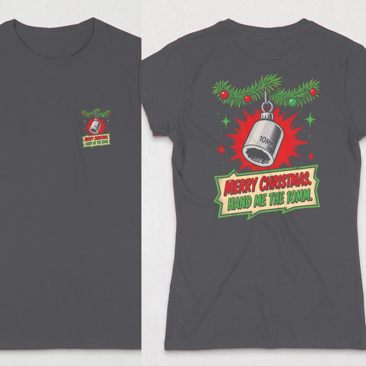 Dark Heather | Front & Back