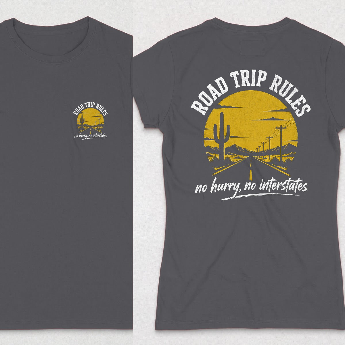 Dark Heather | Front & Back