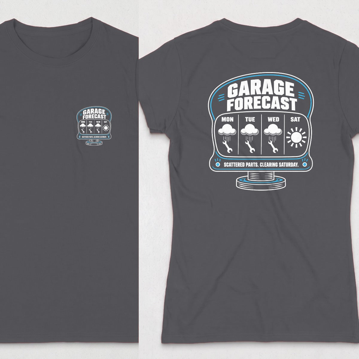 Dark Heather | Front & Back