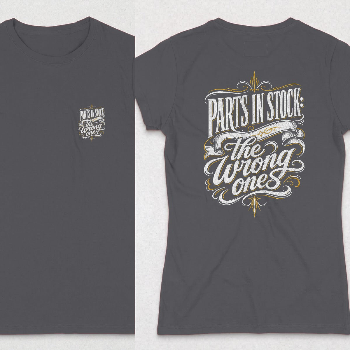 Dark Heather | Front & Back