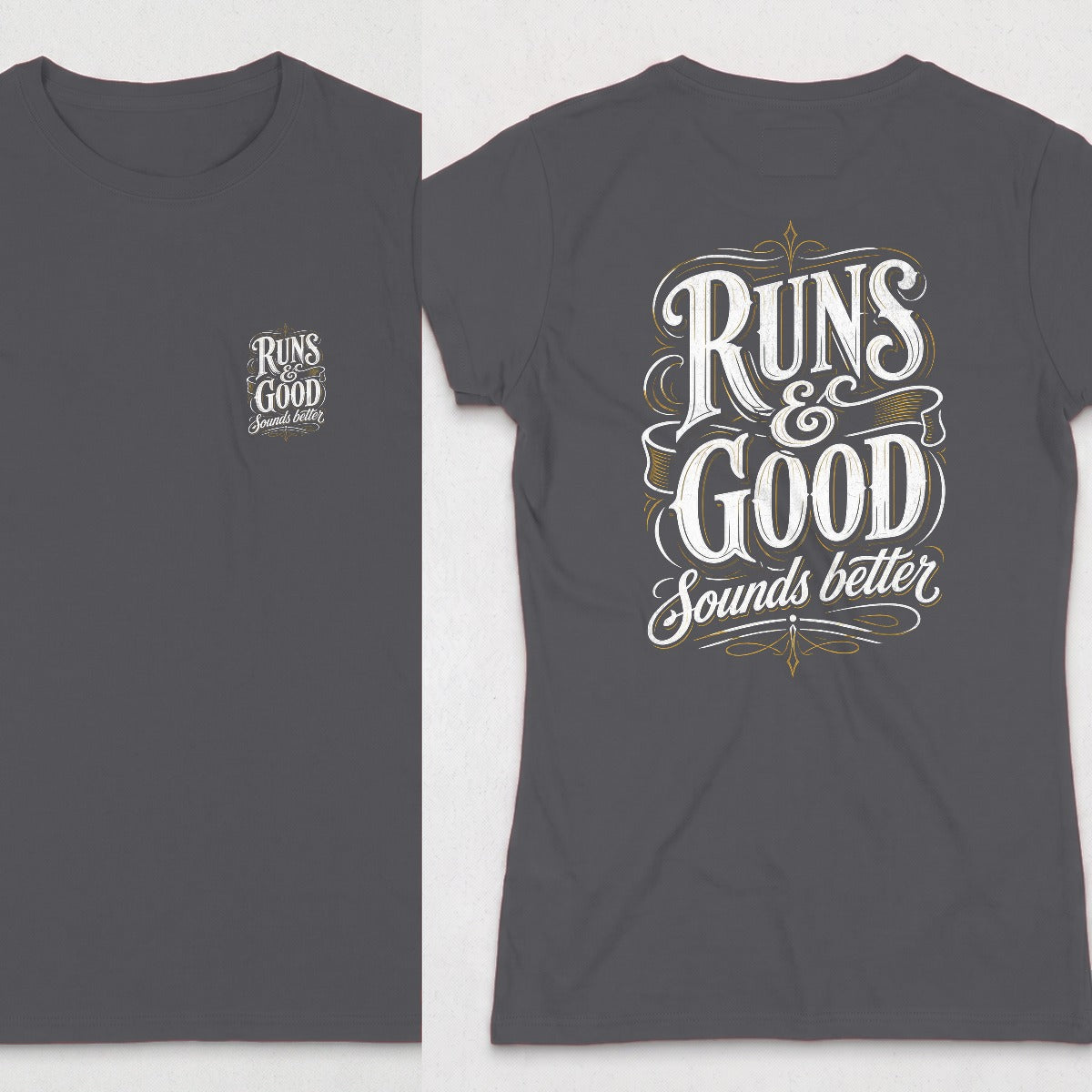 Dark Heather | Front & Back