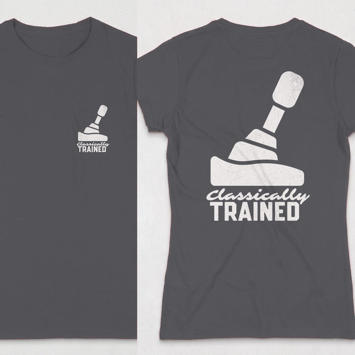 Dark Heather | Left Chest + Back