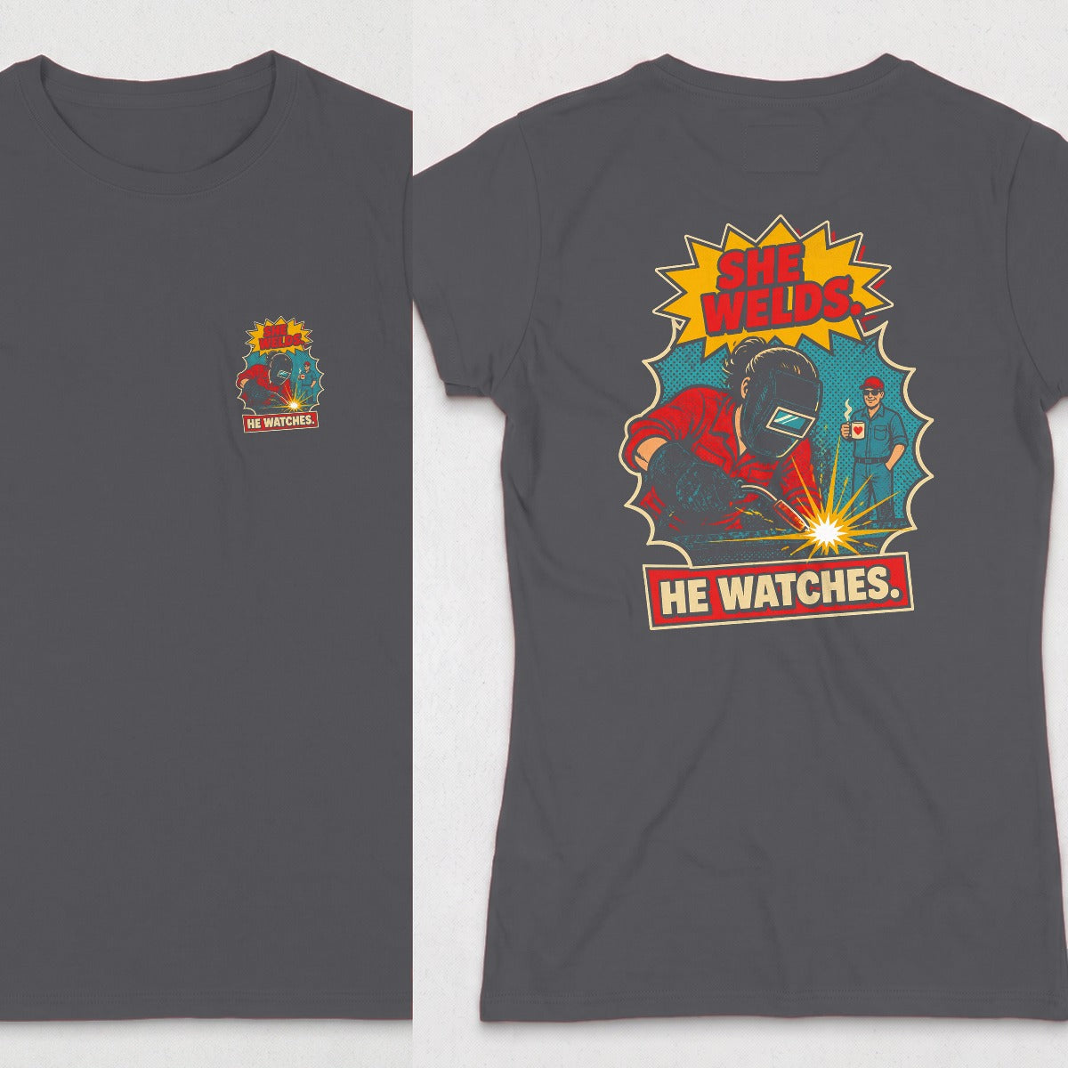 Dark Heather | Front & Back