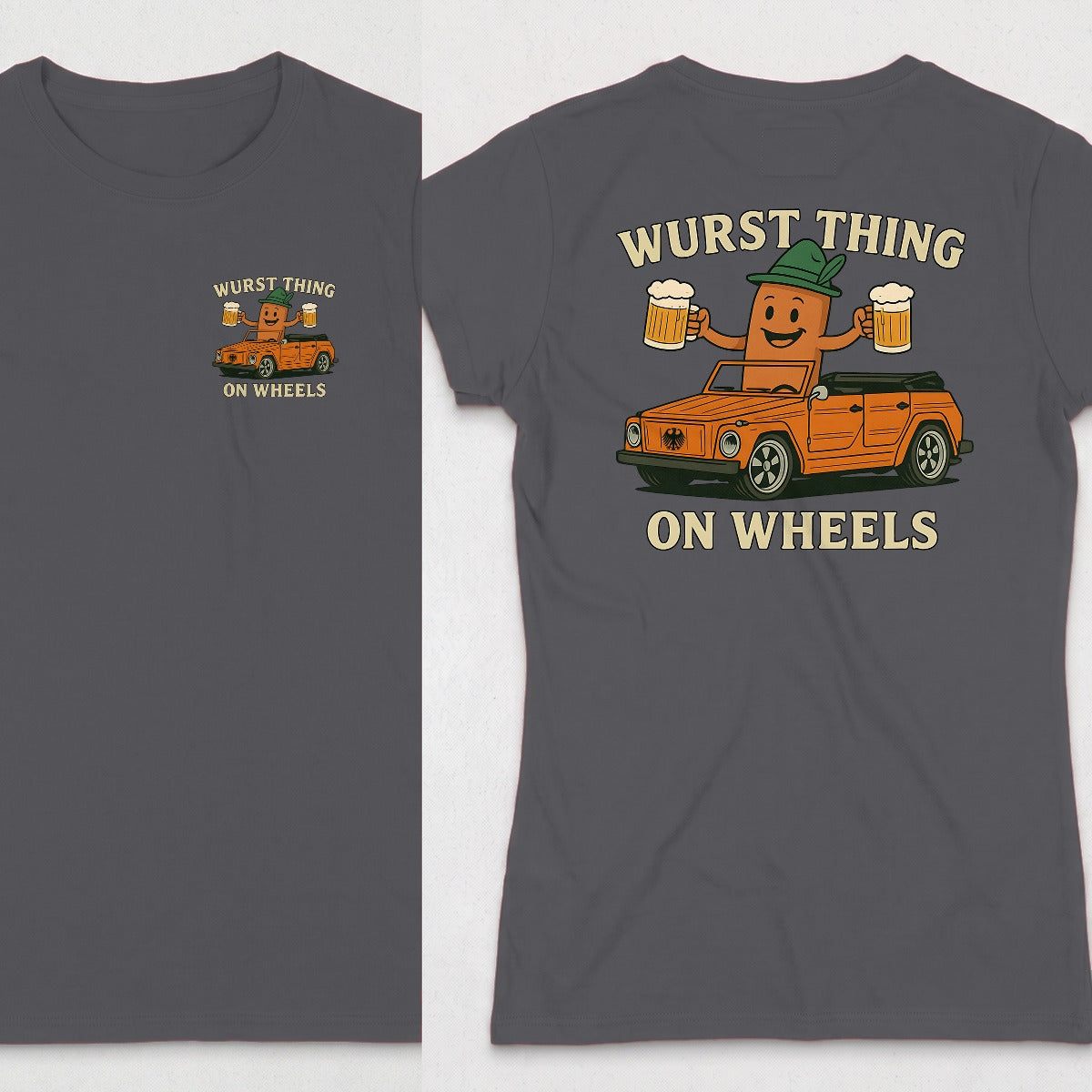 Dark Heather | Left Chest + Back