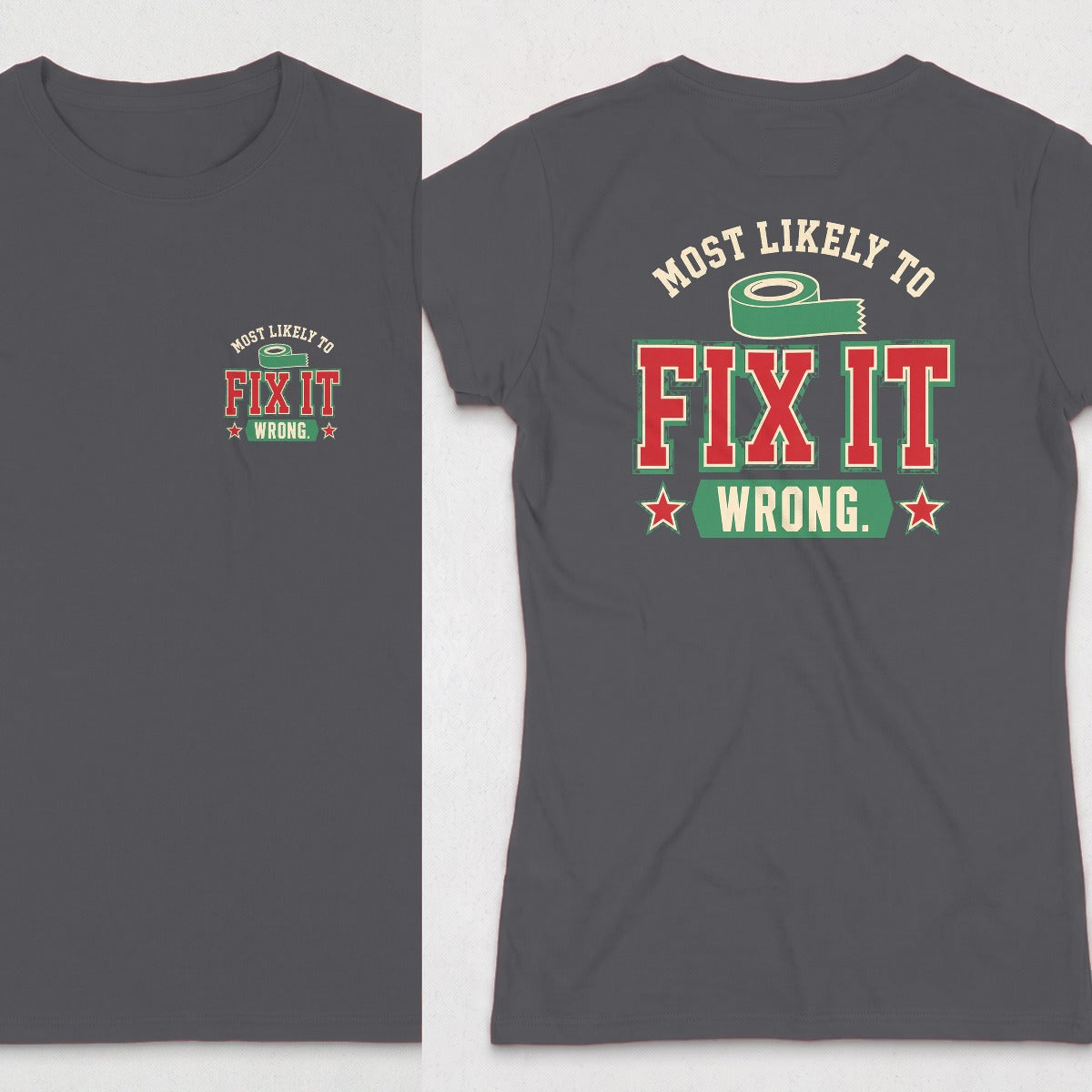 Dark Heather | Front & Back