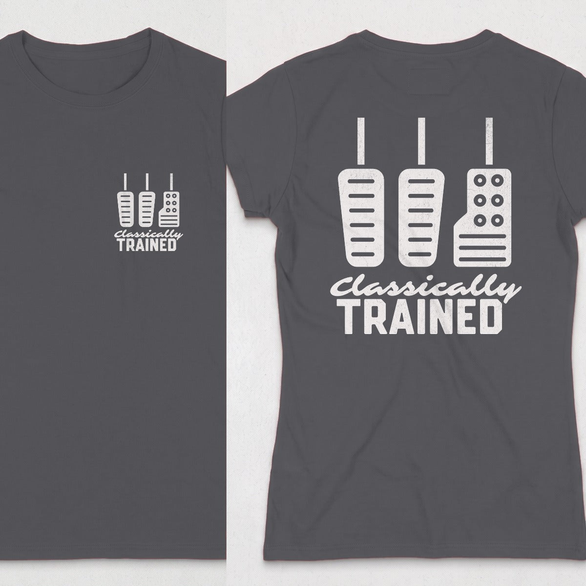 Dark Heather | Left Chest + Back