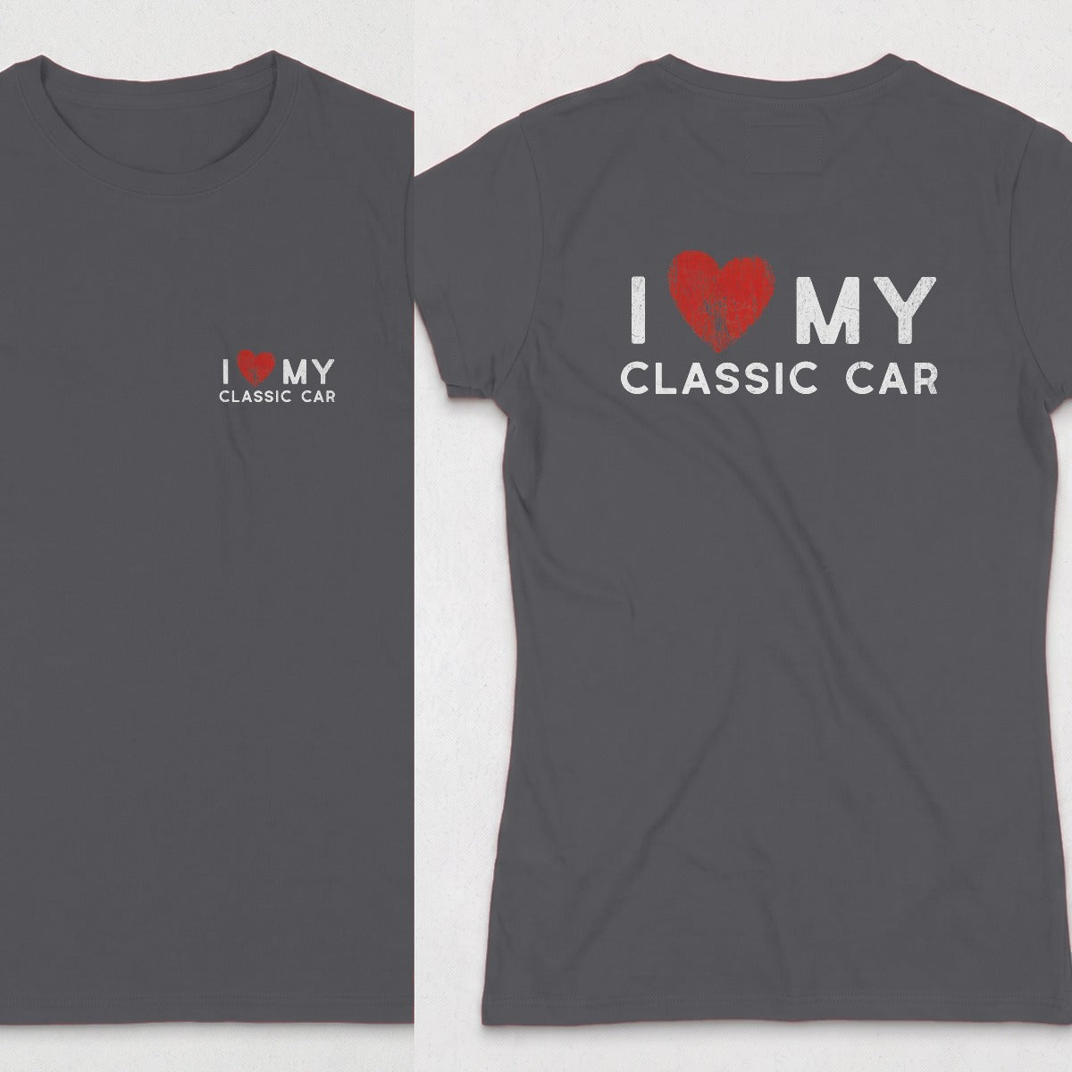 Dark Heather | Front & Back