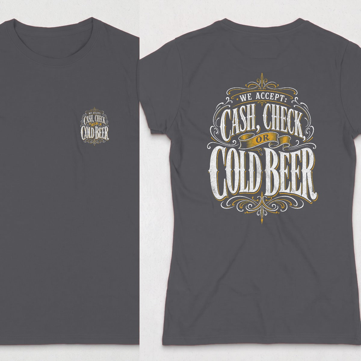 Dark Heather | Front & Back