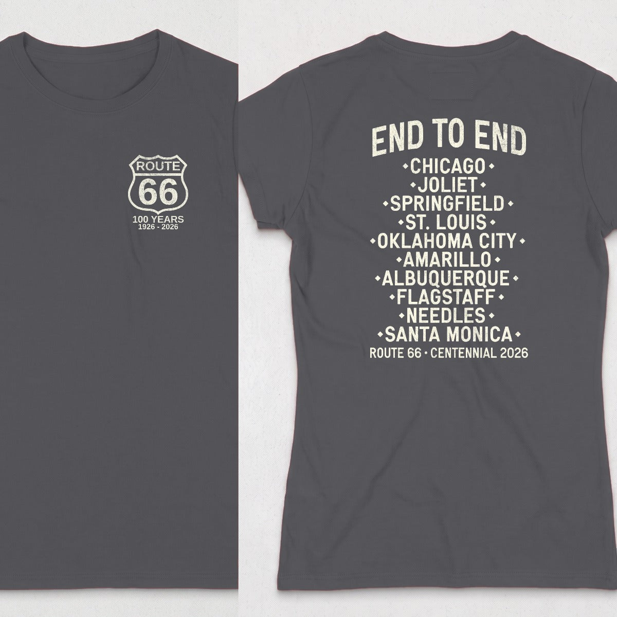 Dark Heather | Left Chest + Back