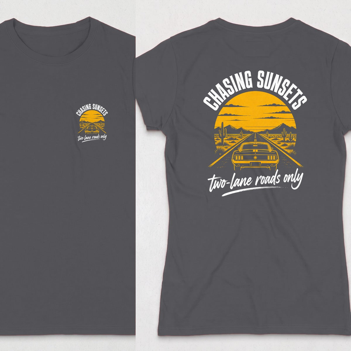 Dark Heather | Front & Back