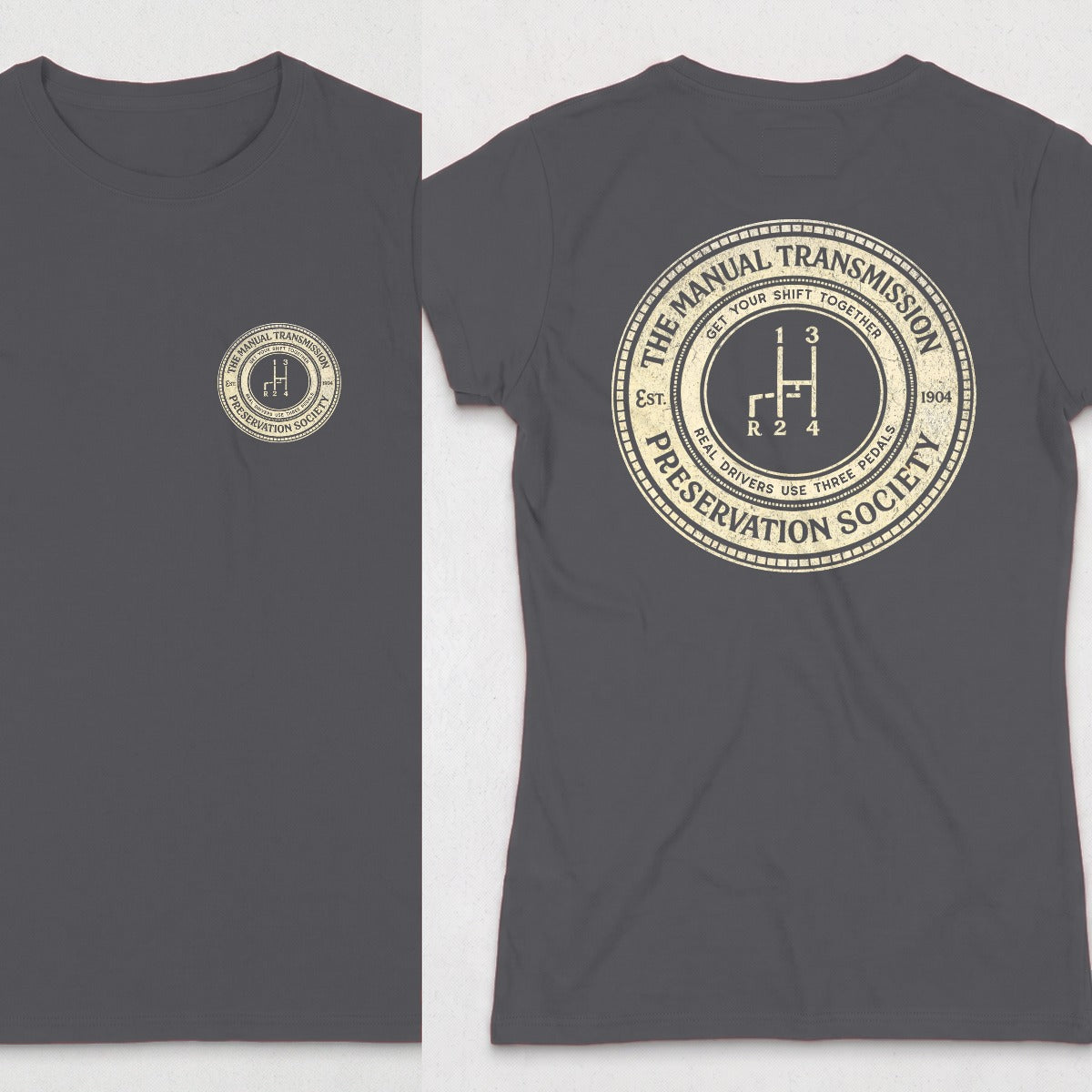Dark Heather | Front & Back