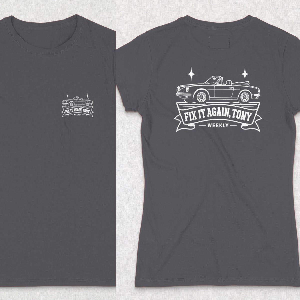 Dark Heather | Front & Back