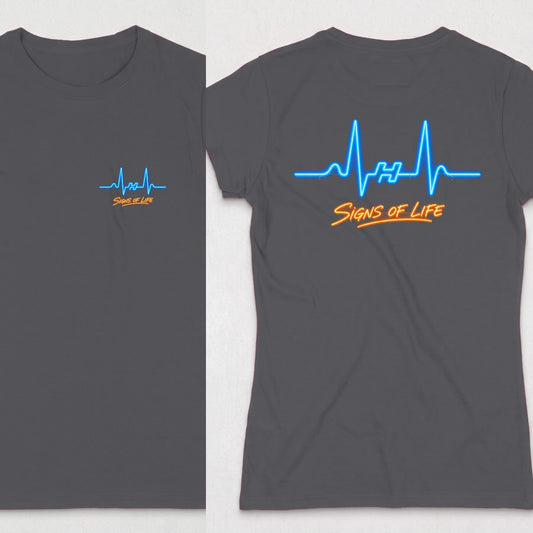 Dark Heather | Left Chest + Back