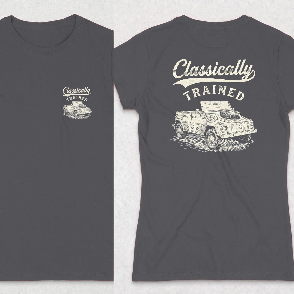 Dark Heather | Front & Back