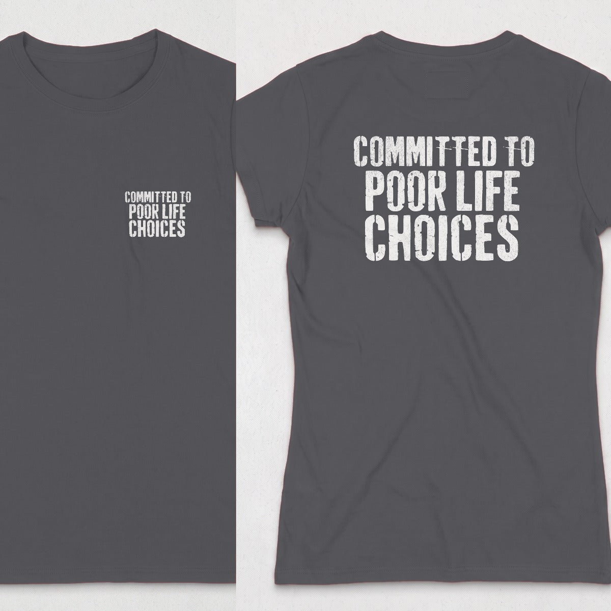 Dark Heather | Front & Back