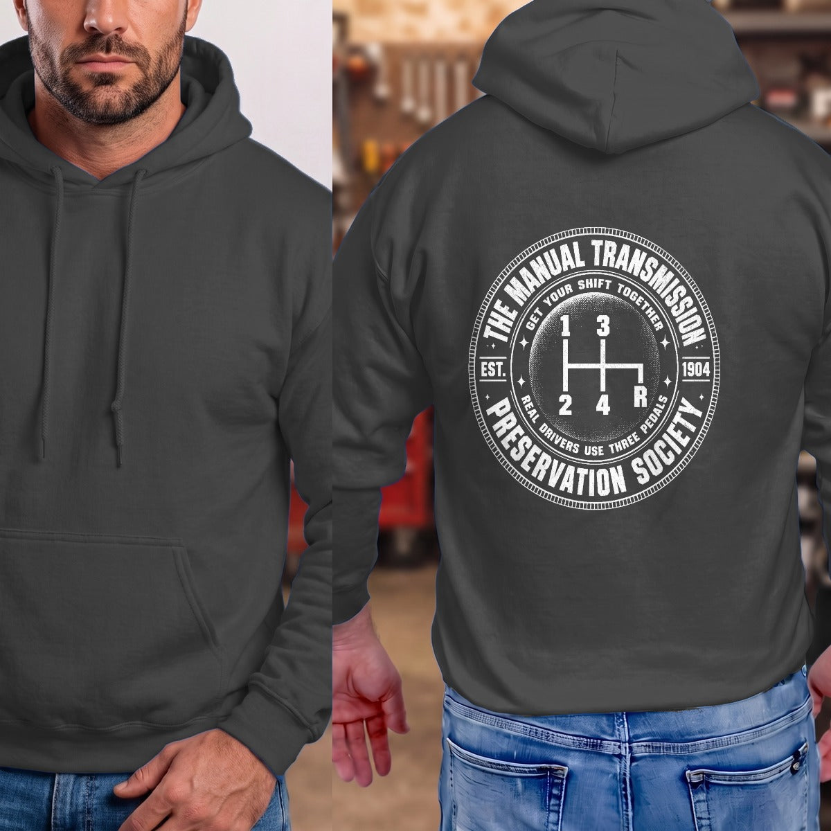 Dark Heather | Full Back