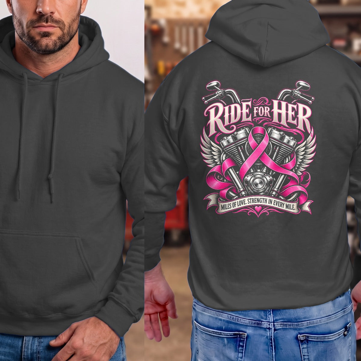 Dark Heather | Full Back