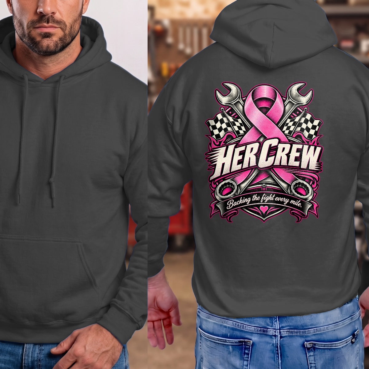 Dark Heather | Full Back