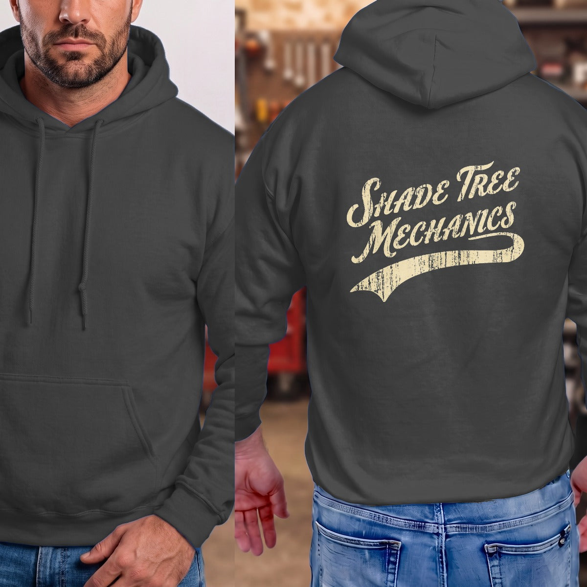 Dark Heather | Full Back
