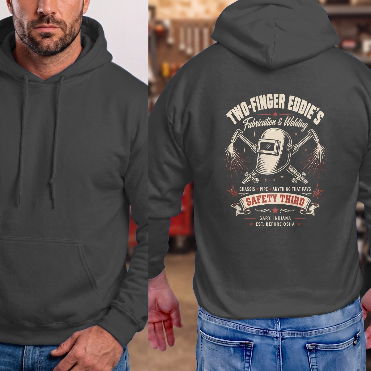 Dark Heather | Full Back