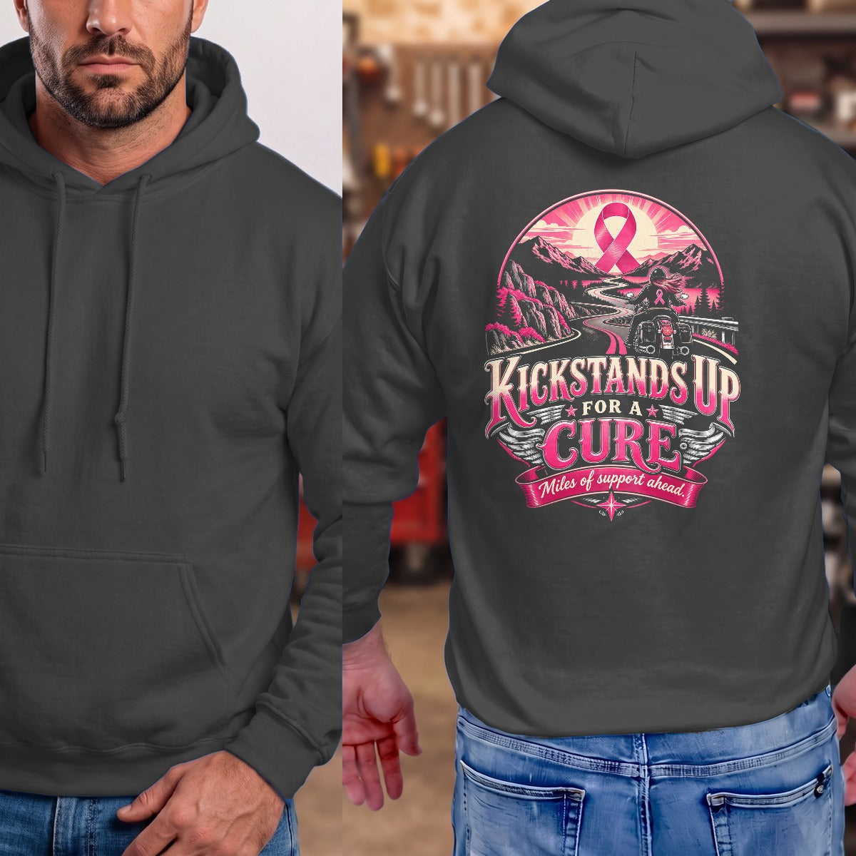 Dark Heather | Full Back