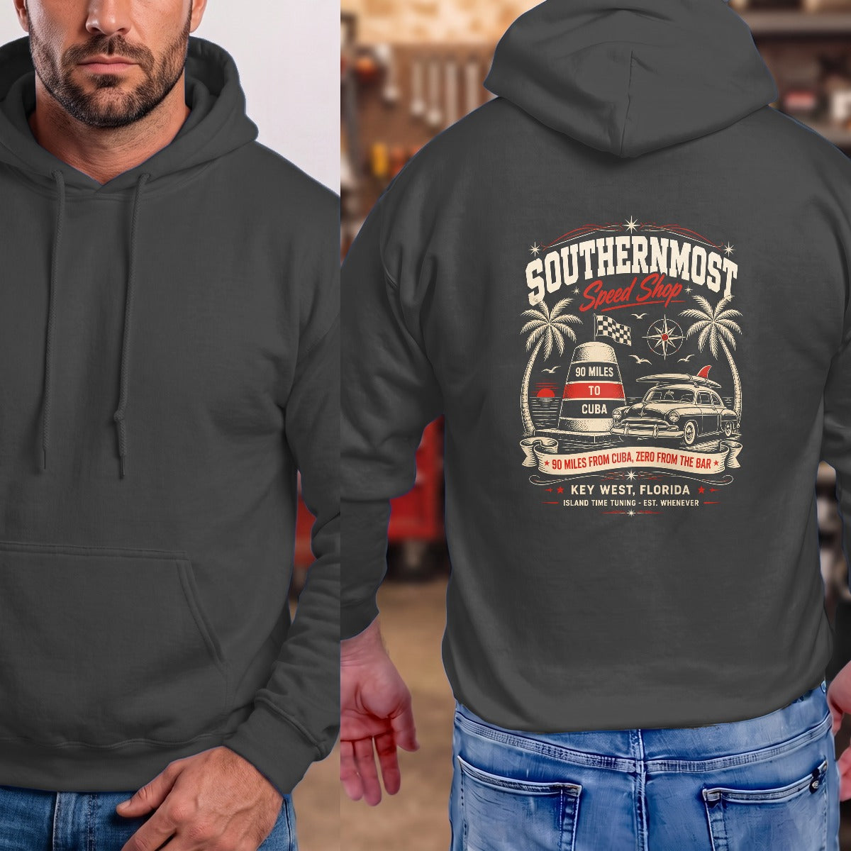Dark Heather | Full Back