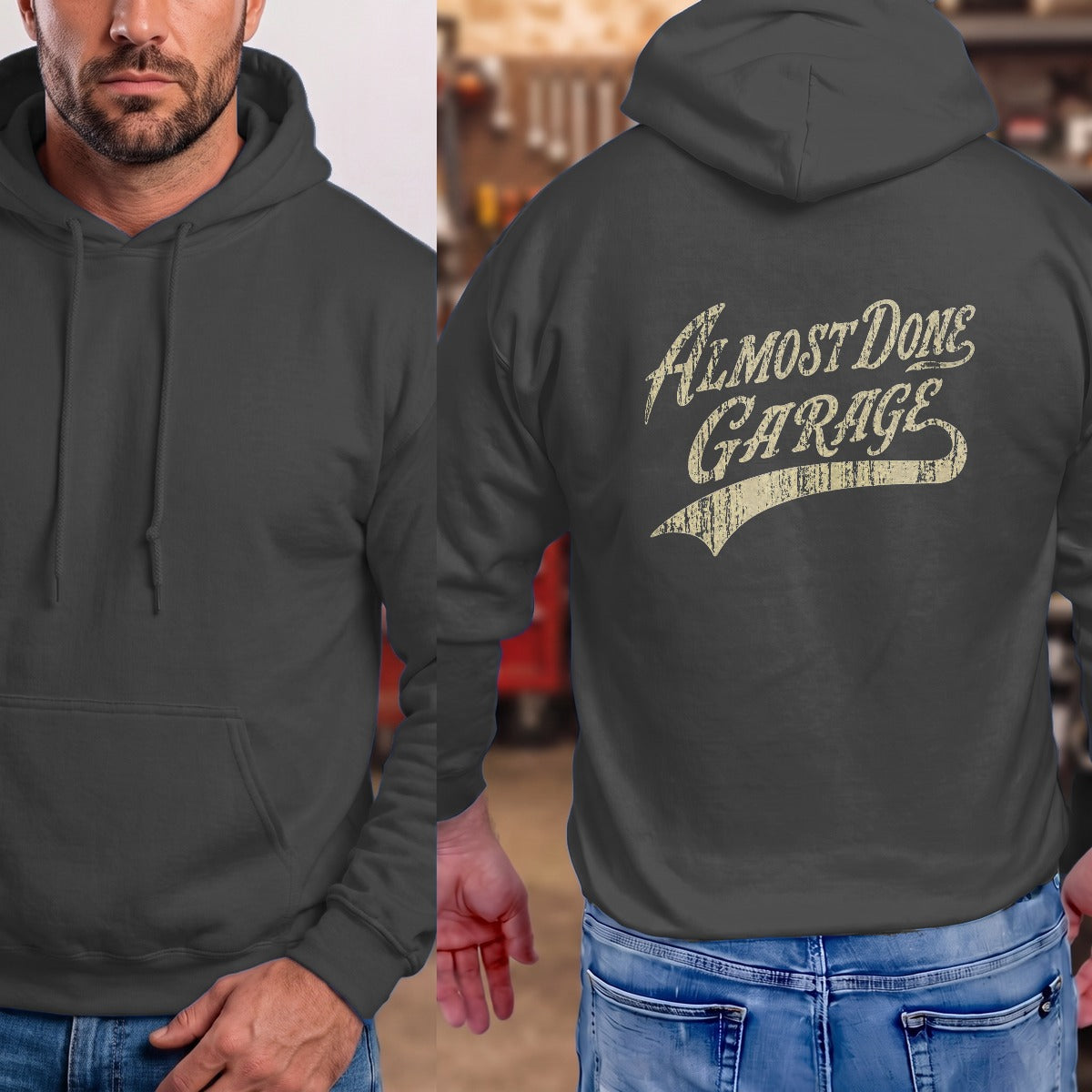 Dark Heather | Full Back