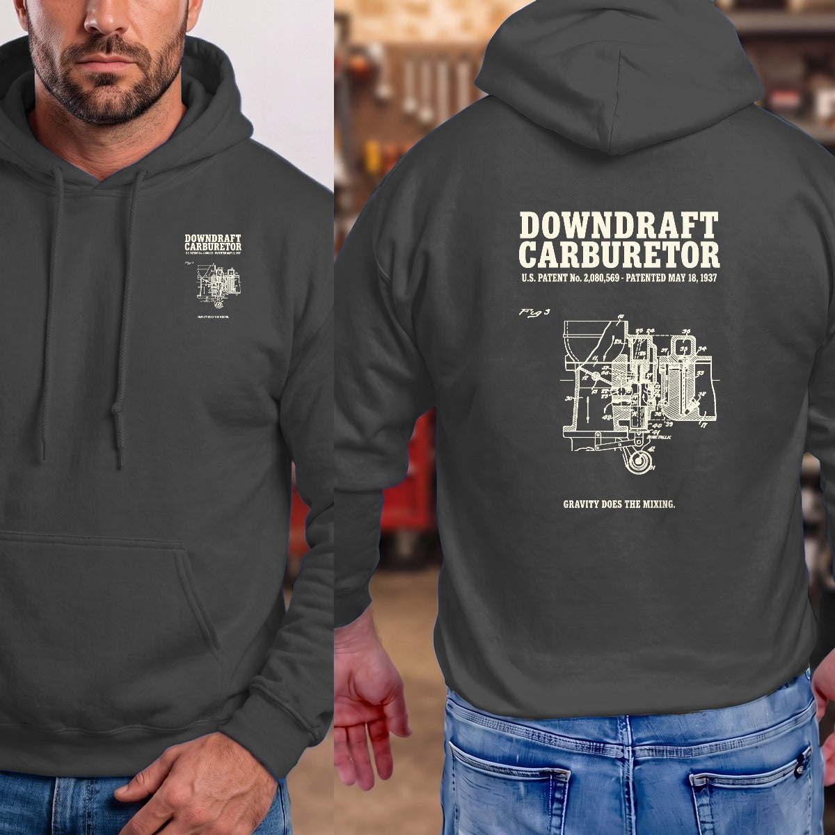 Dark Heather | Left Chest + Back (refreshed)