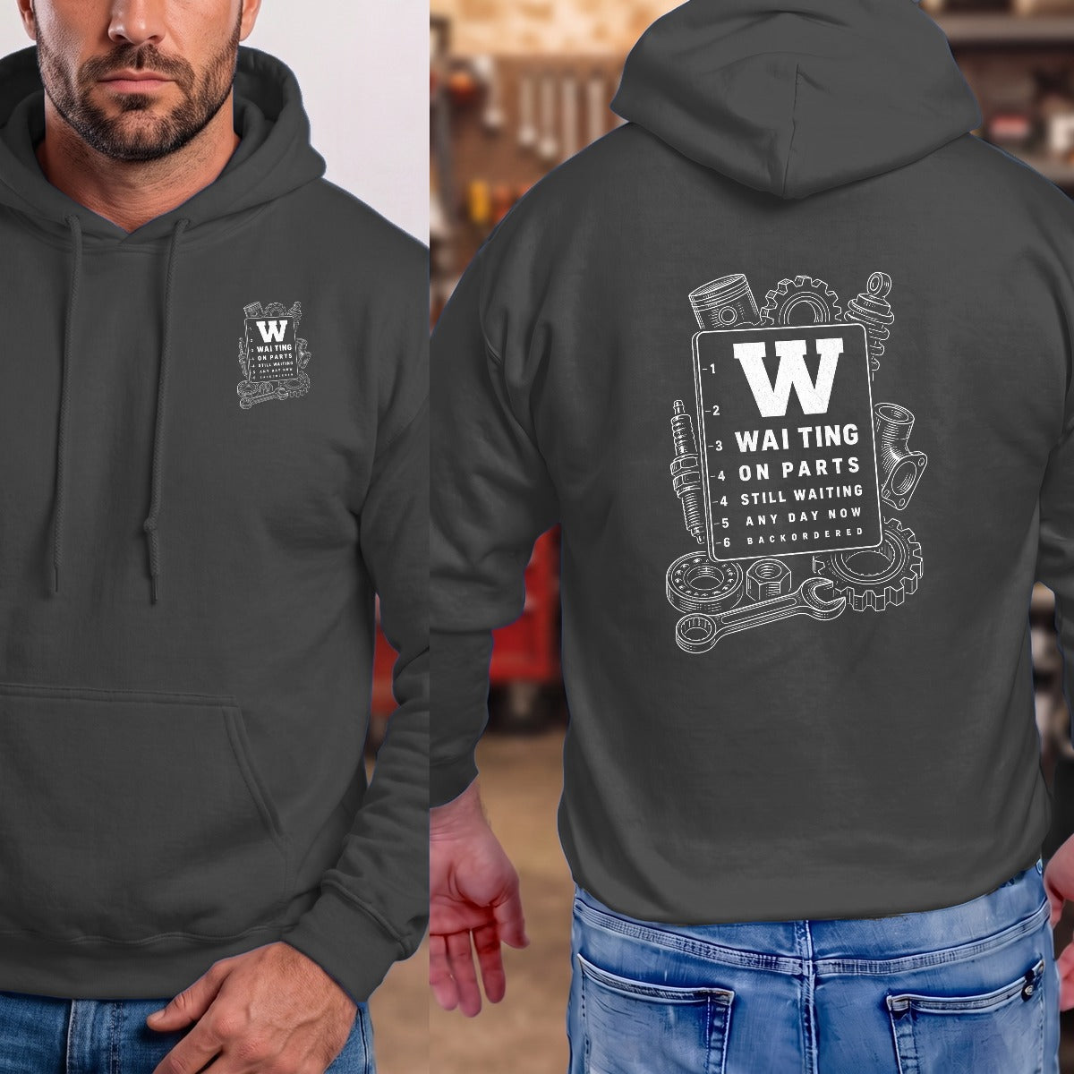 Dark Heather | Left Chest + Back (refreshed)