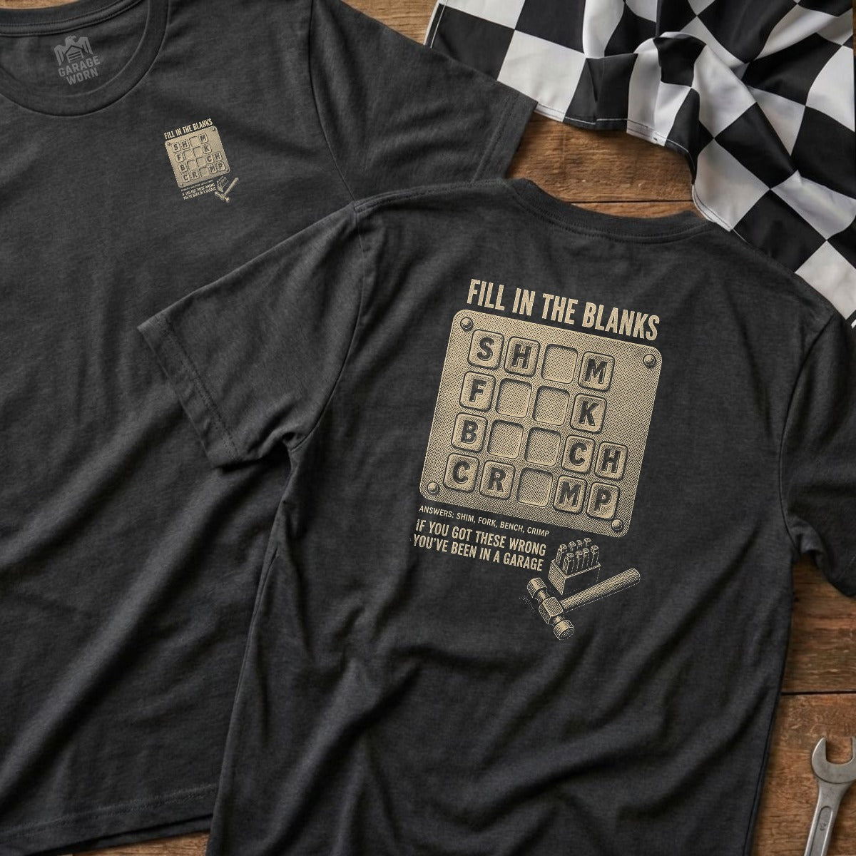 Dark Heather | Left Chest + Back (refreshed)