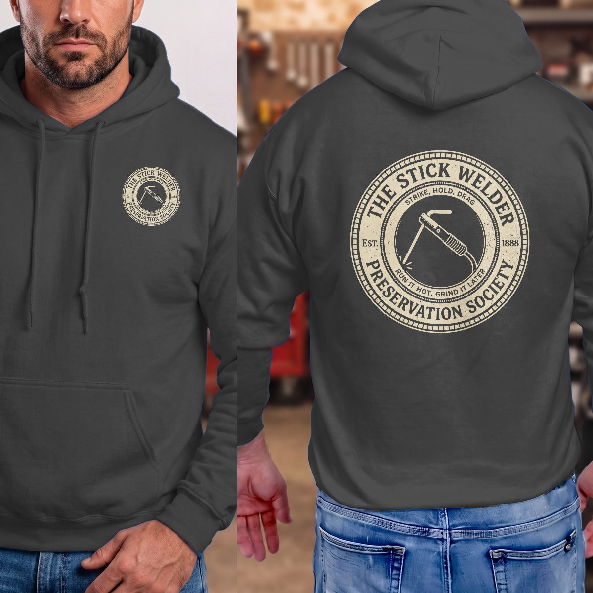 Dark Heather | Left Chest + Back (refreshed)