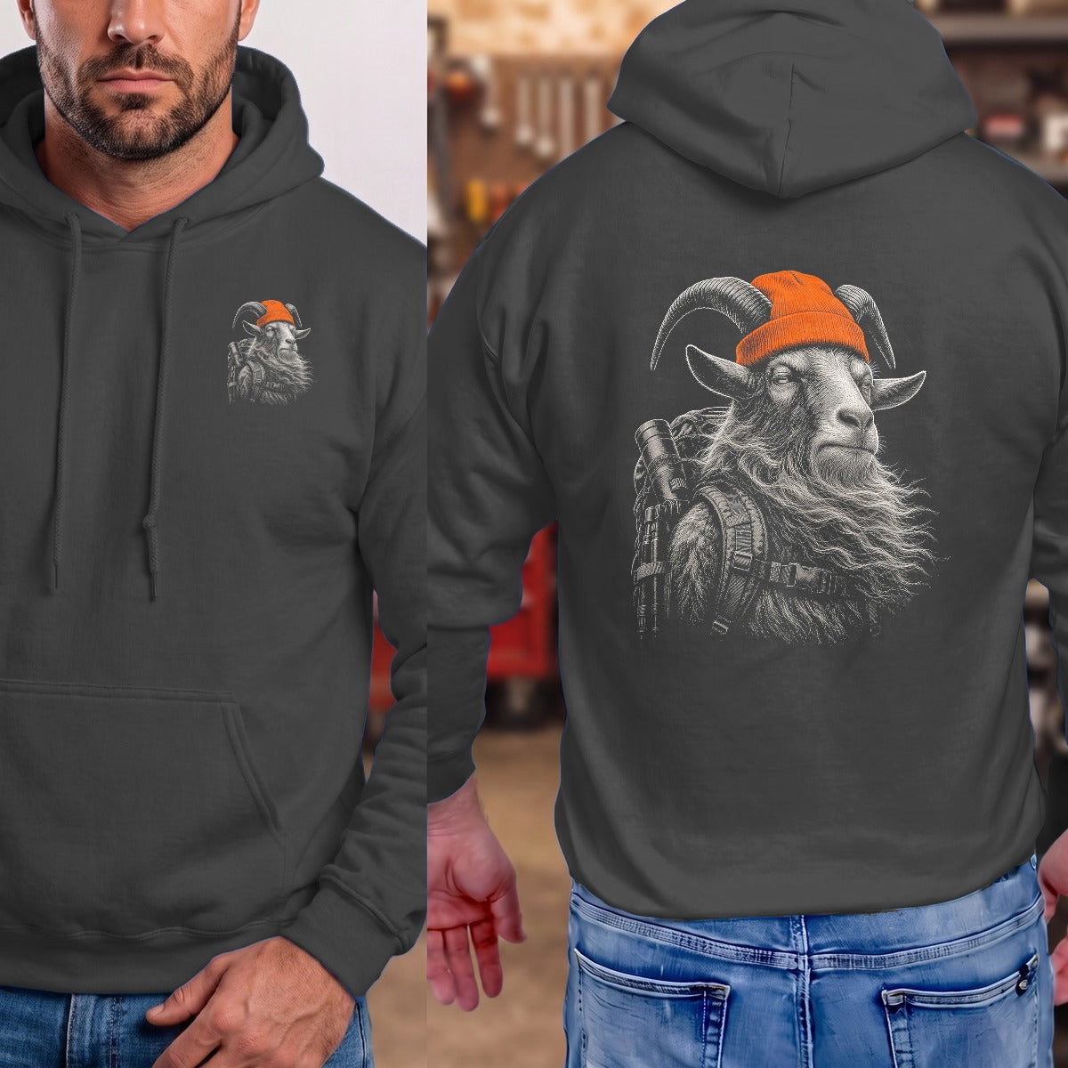 Dark Heather | Left Chest + Back (refreshed)