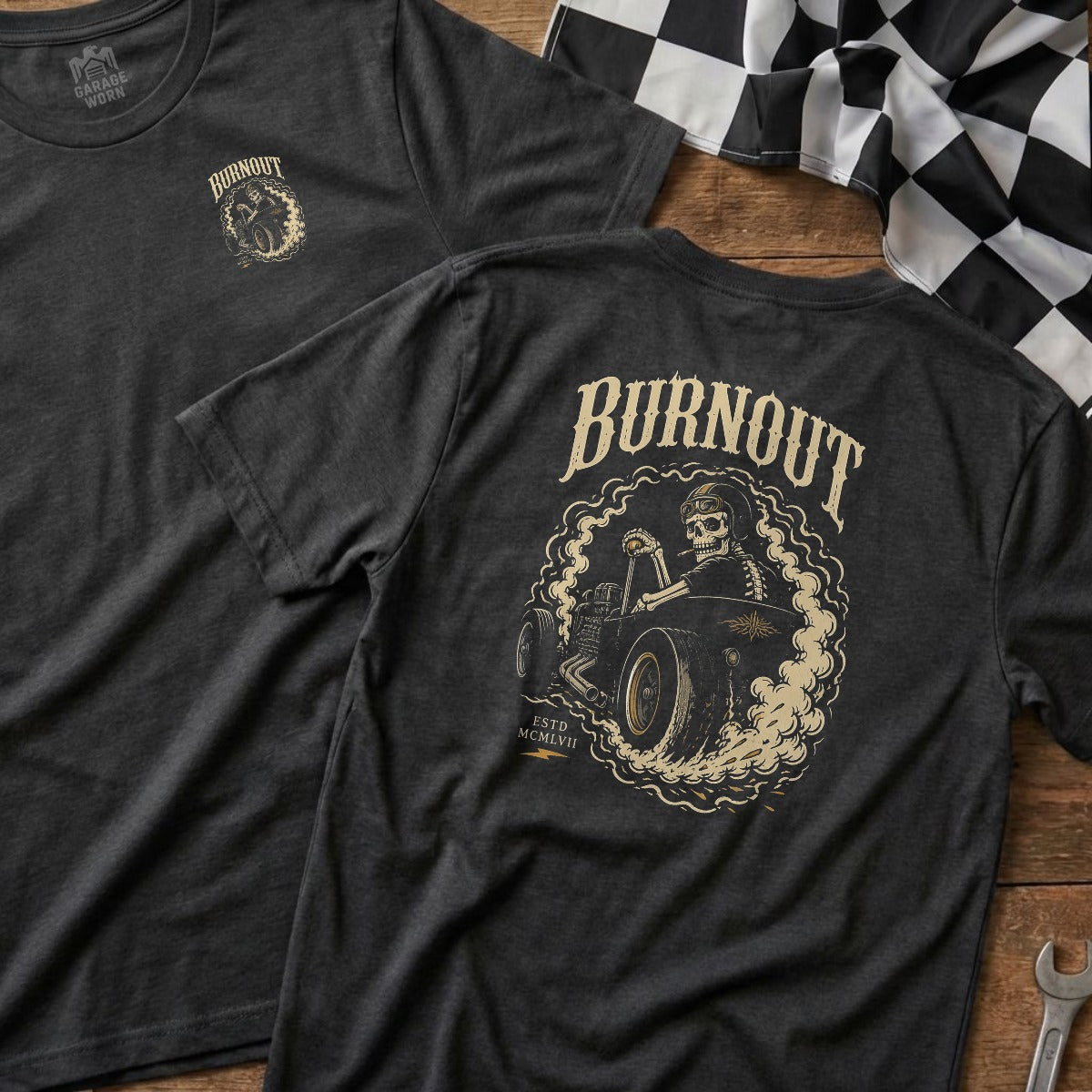 Dark Heather | Left Chest + Back (refreshed)