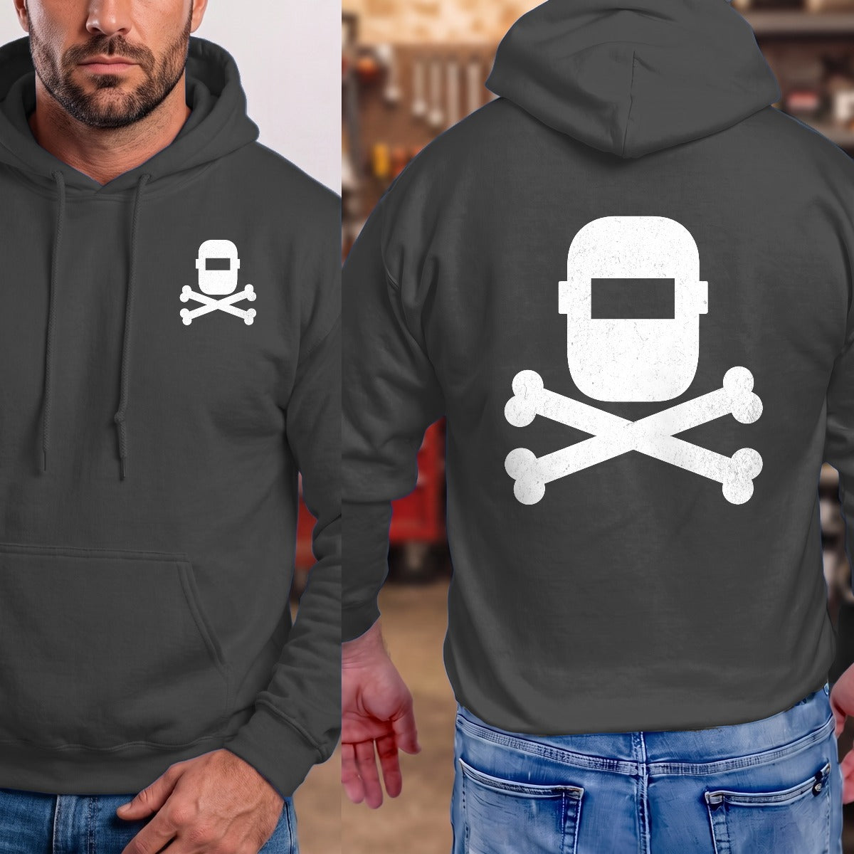 Dark Heather | Left Chest + Back (refreshed)