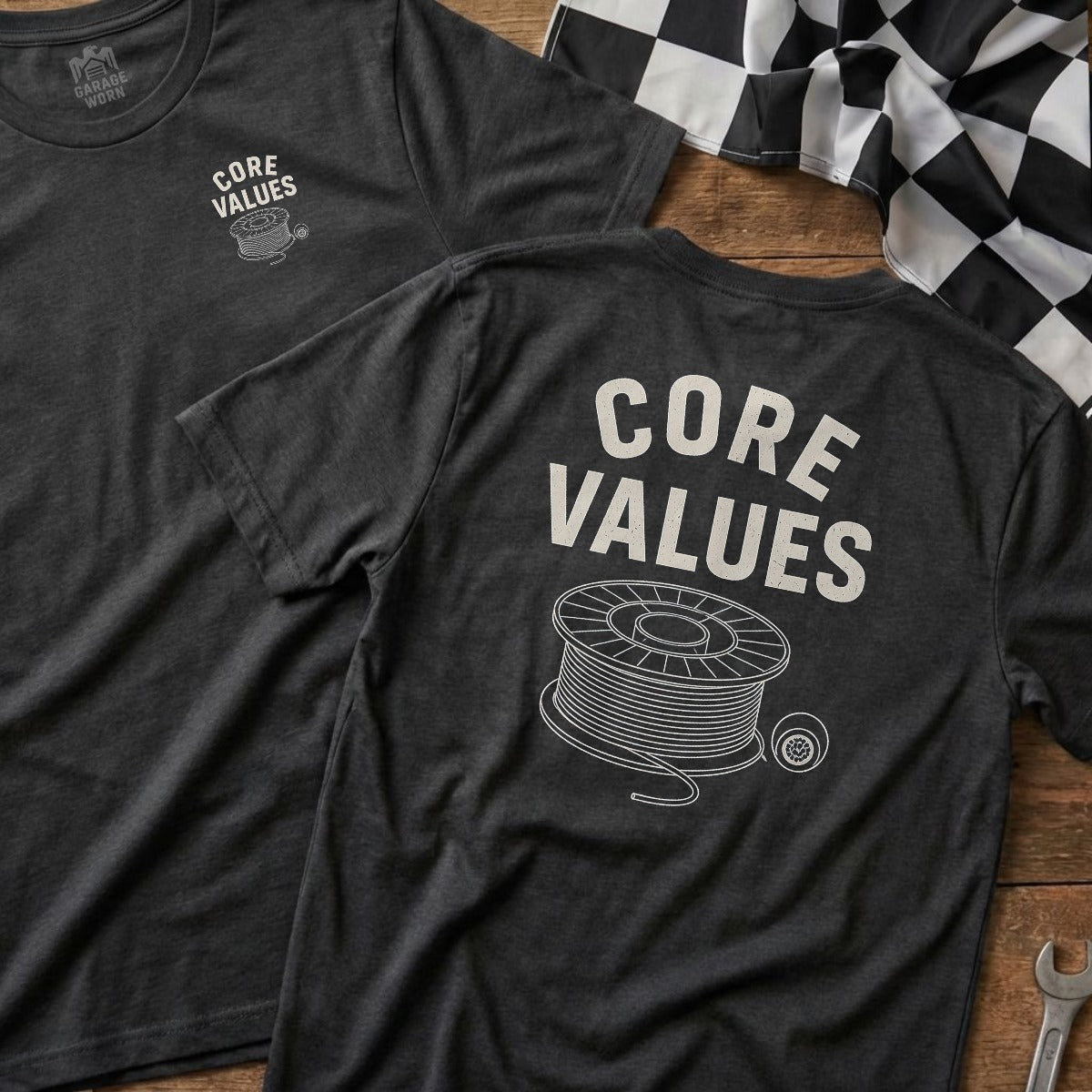Dark Heather | Left Chest + Back (refreshed)