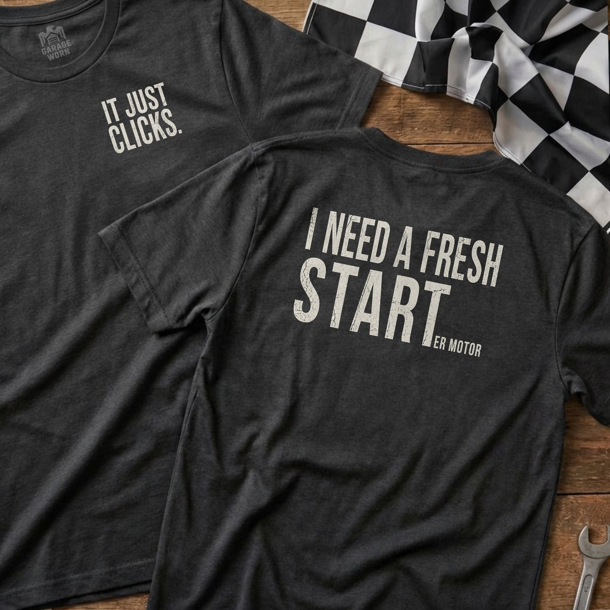 Dark Heather | Left Chest + Back (refreshed)