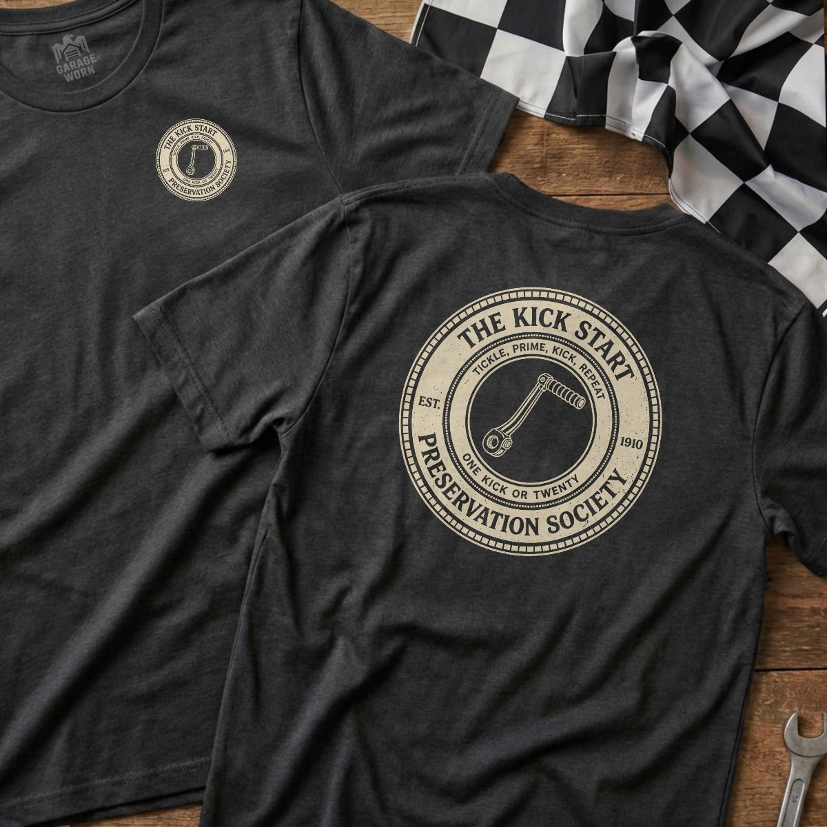 Dark Heather | Left Chest + Back (refreshed)