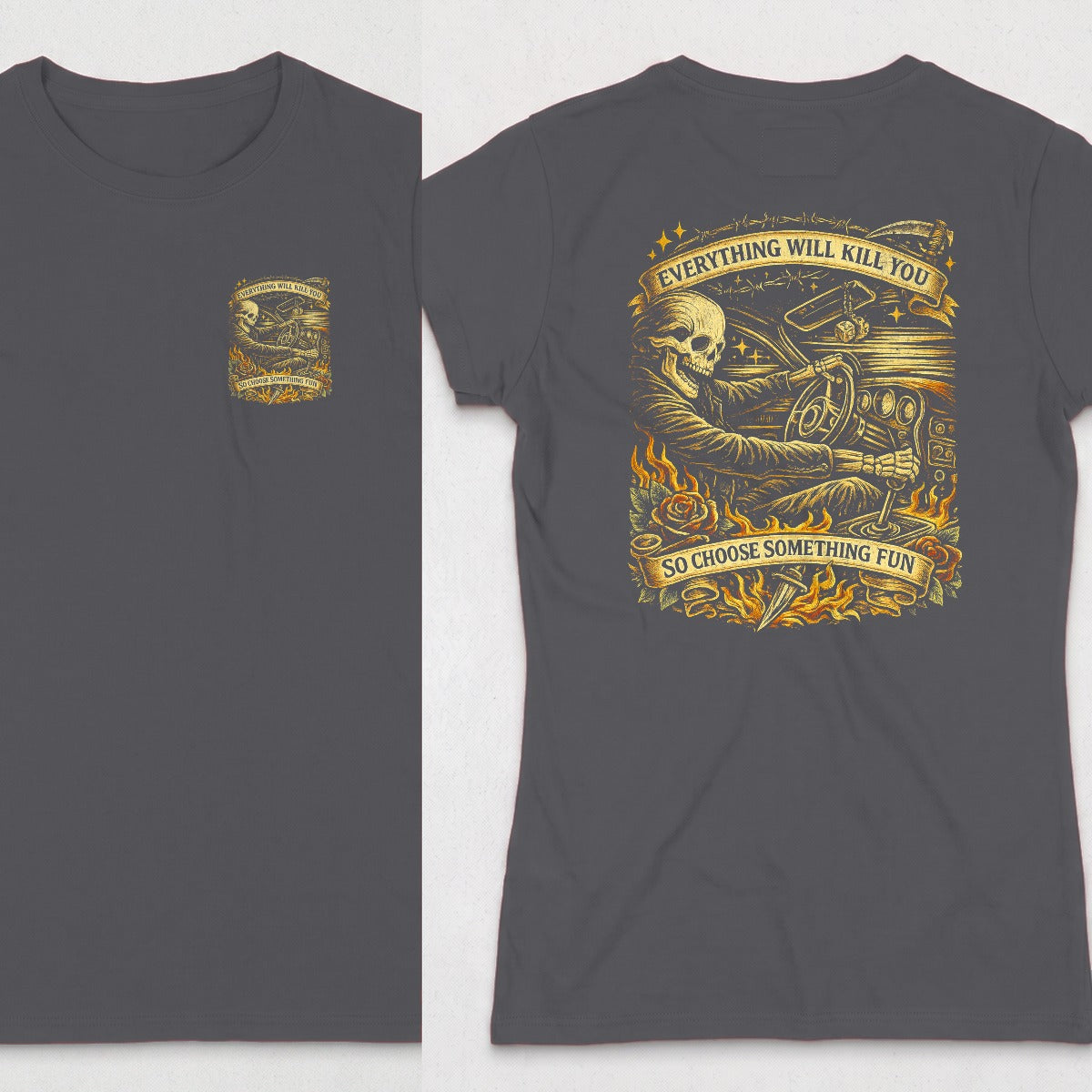 Dark Heather | Left Chest + Back (refreshed)