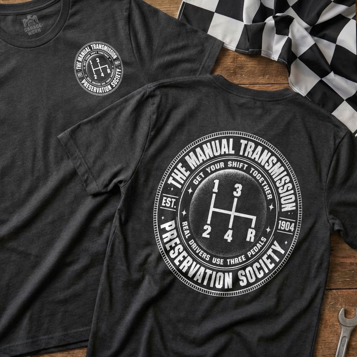 Dark Heather | Left Chest + Back (refreshed)