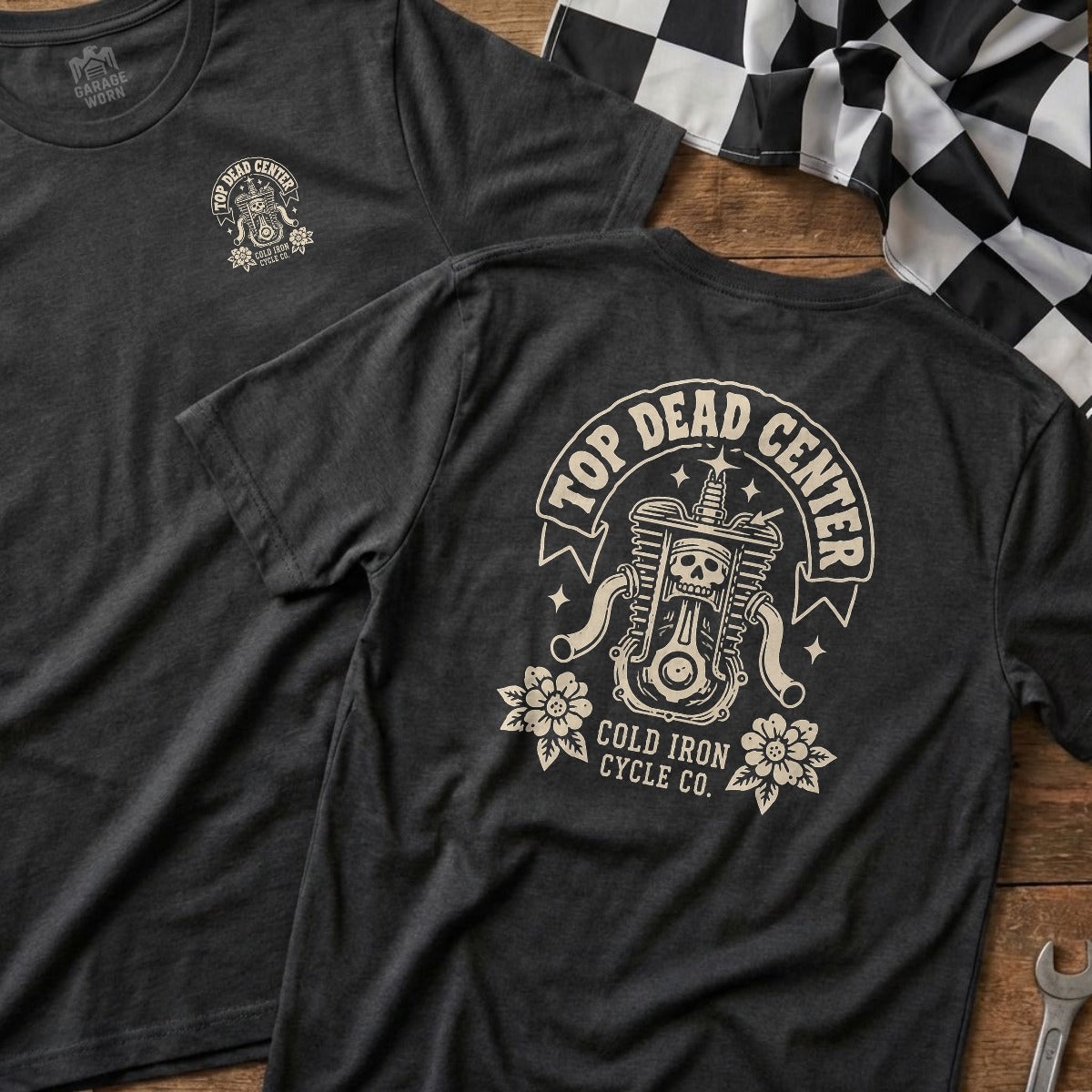 Dark Heather | Left Chest + Back (refreshed)