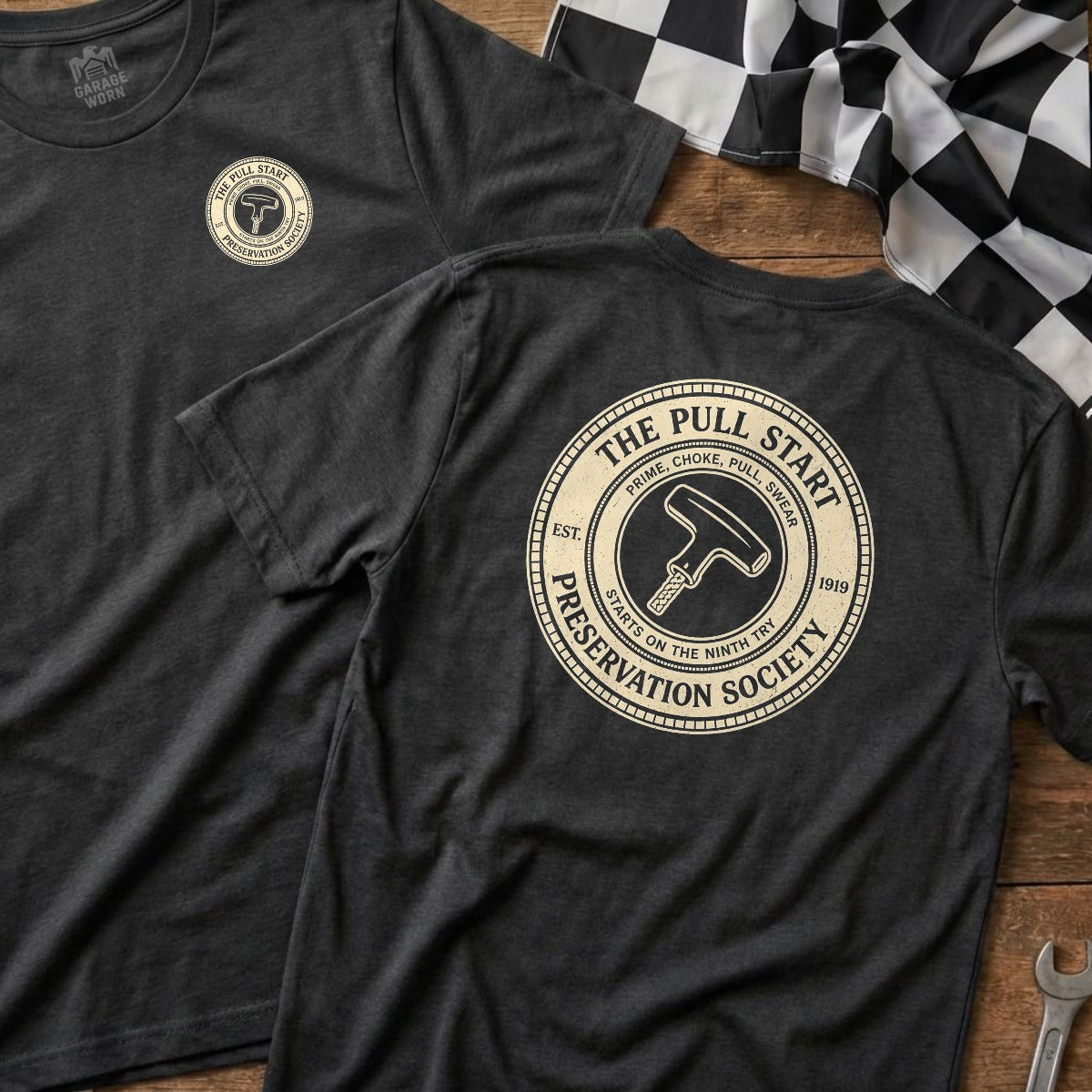 Dark Heather | Left Chest + Back (refreshed)