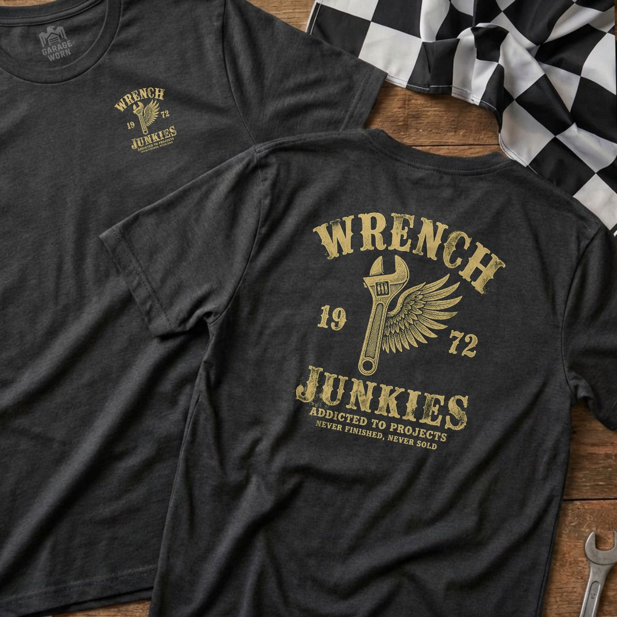 Dark Heather | Left Chest + Back (refreshed)