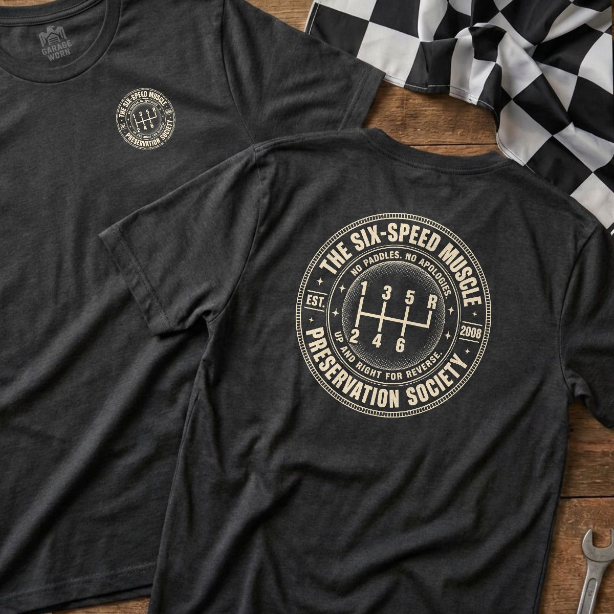 Dark Heather | Left Chest + Back (refreshed)
