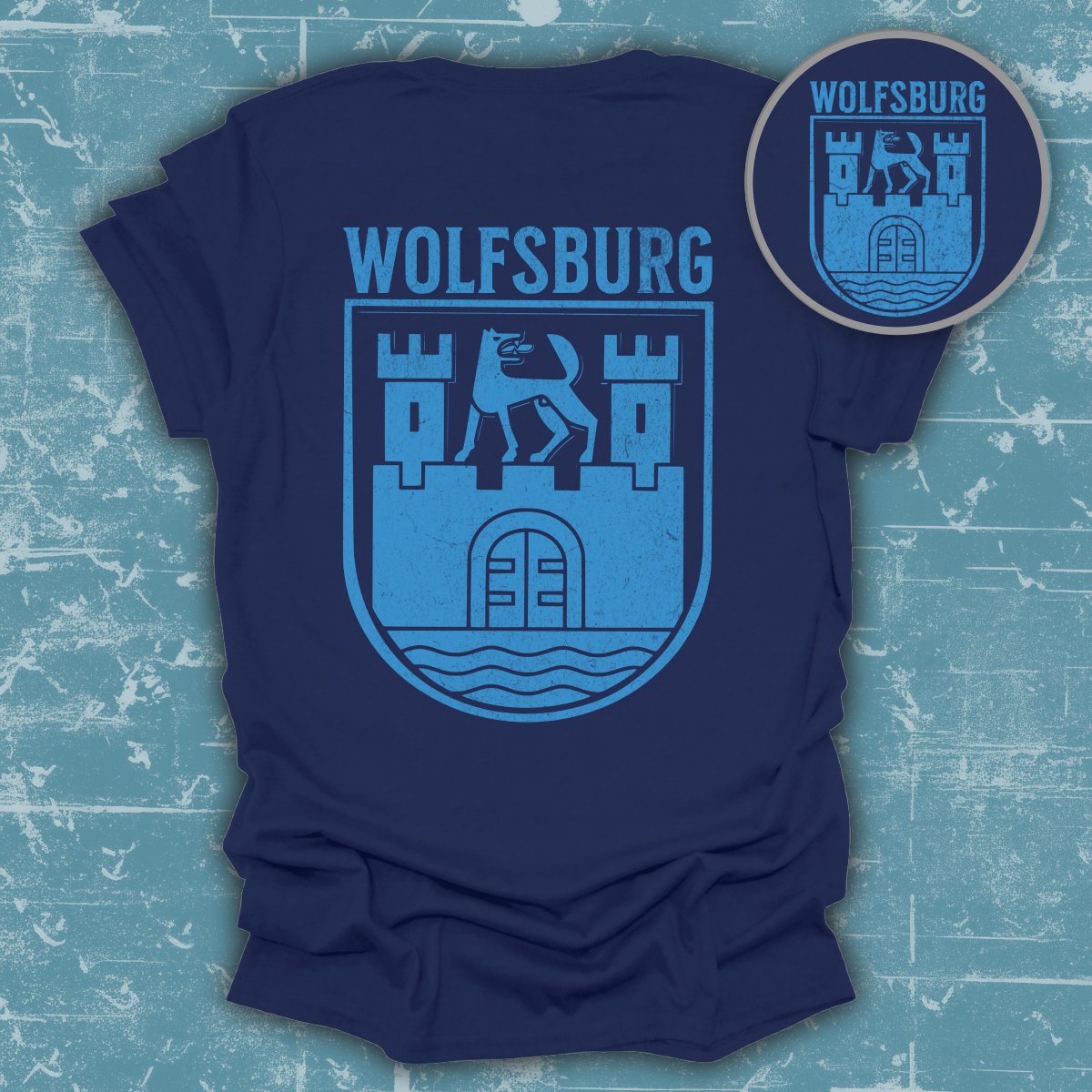 Wolfsburg Crest Shirt with Blue Design product type
