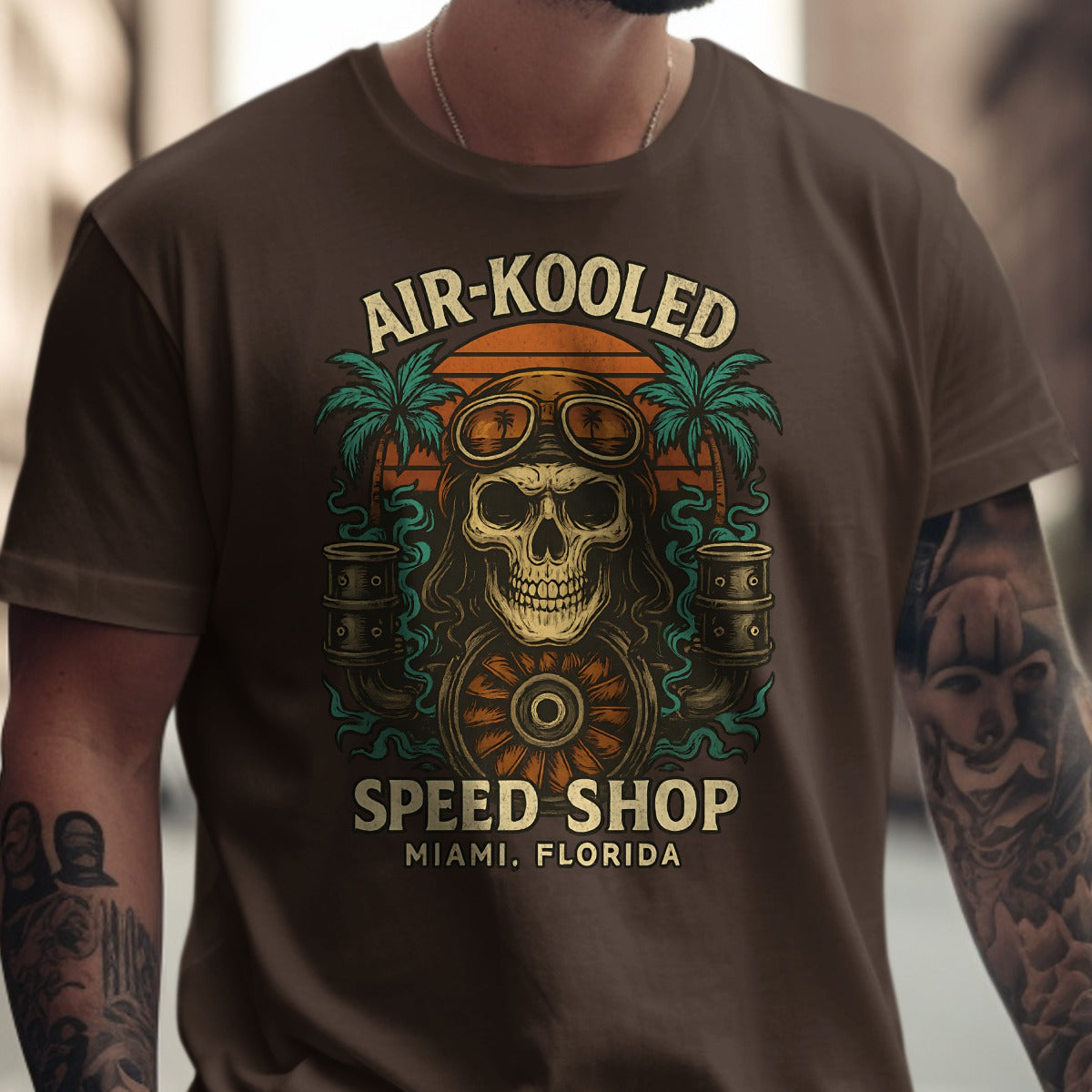Air-Kooled Speed Shop Miami Florida Graphic T-Shirt product
