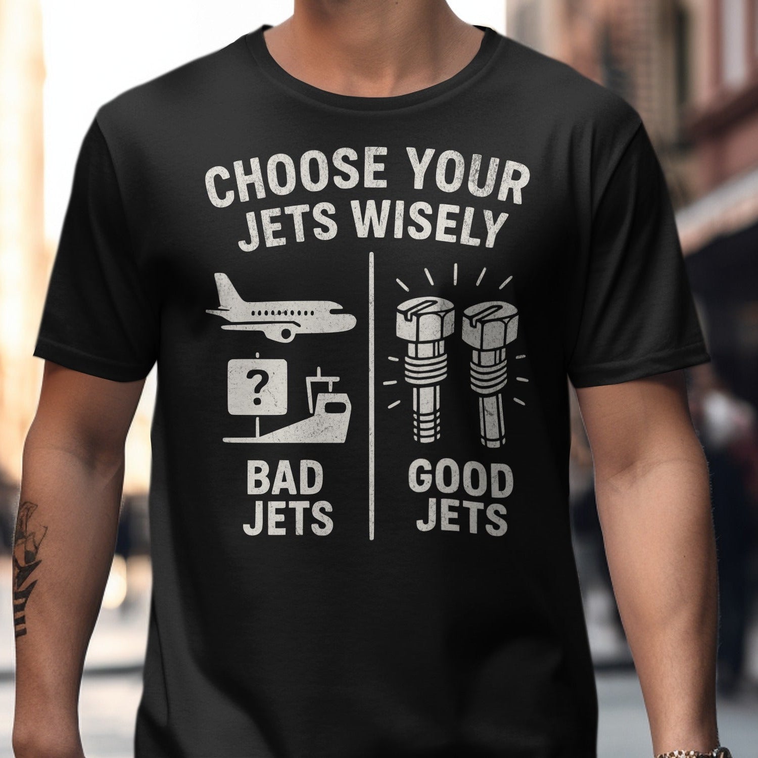 Choose Your Jets Wisely Graphic T-Shirt product