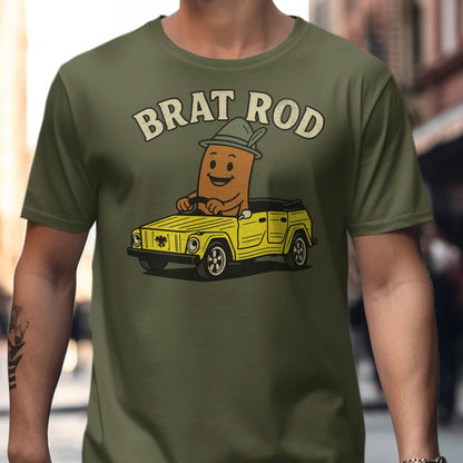 Vintage Brat Rod Graphic Tee Shirt for Casual Product