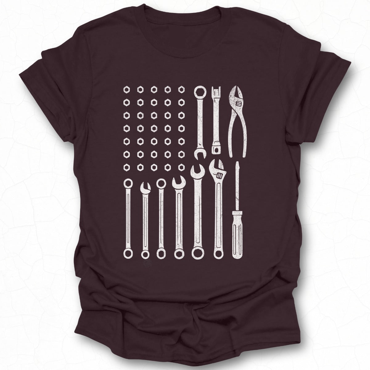 Mechanic Tools Flag Graphic Tee Shirt for Mechanics