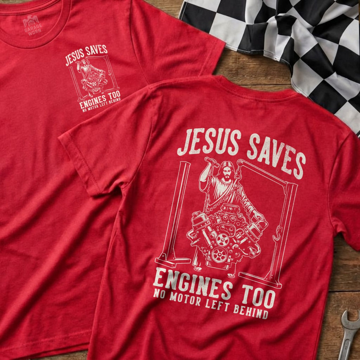 Jesus Saves Engines Too No Motor Left Behind product type