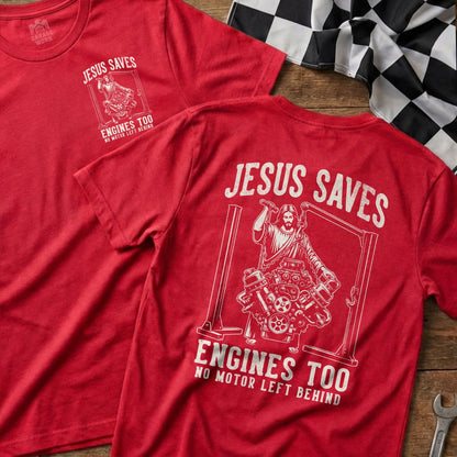 Jesus Saves Engines Too No Motor Left Behind product type